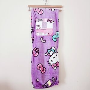 Hello Kitty Purple Sweet Candy Throw Blanket